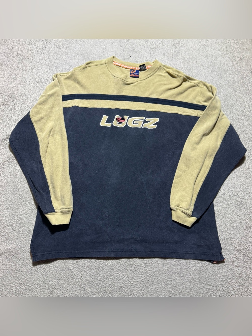 Lugz Shirt Mens 2XL Crew Neck Long Sleeve Vintage Y2K Sport Authentic Logo Tee